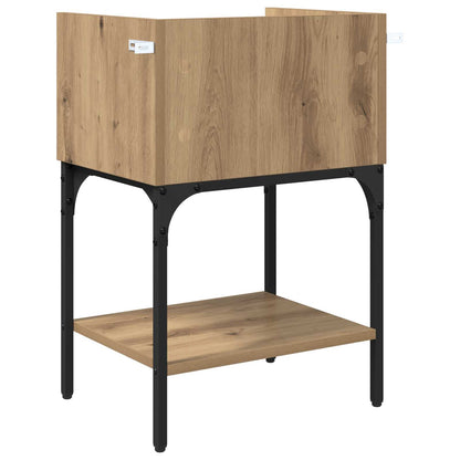 Bedside Table Artisan Oak 40 x 29 x 60 cm Engineered Wood