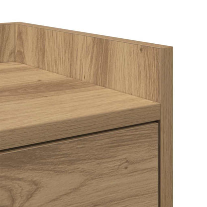 Bedside Table 2 pcs Artisan Oak 40 x 29 x 60 cm Engineered Wood
