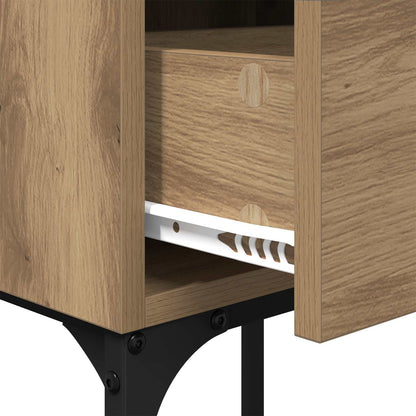 Bedside Table 2 pcs Artisan Oak 40 x 29 x 60 cm Engineered Wood