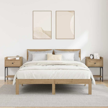 Bedside Table 2 pcs Artisan Oak 40 x 29 x 60 cm Engineered Wood