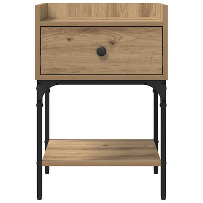 Bedside Table 2 pcs Artisan Oak 40 x 29 x 60 cm Engineered Wood