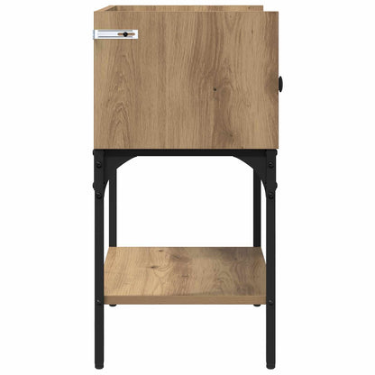 Bedside Table 2 pcs Artisan Oak 40 x 29 x 60 cm Engineered Wood