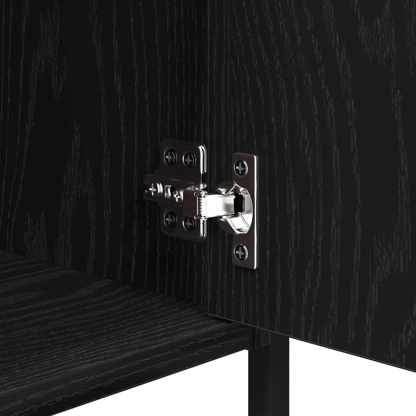 Bedside Cabinet Black Oak 40 x 42 x 60 cm Engineered Wood