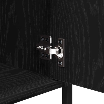 Bedside Cabinet Black Oak 40 x 42 x 60 cm Engineered Wood