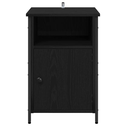 Bedside Cabinet Black Oak 40 x 42 x 60 cm Engineered Wood
