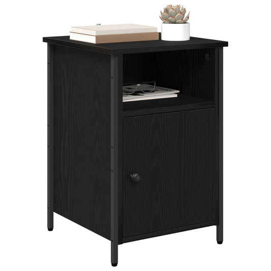 Bedside Cabinet 2 pcs Black Oak 40 x 42 x 60 cm Engineered Wood