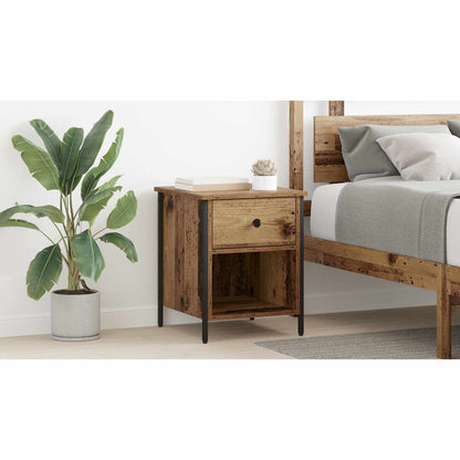 Bedside Cabinet Old Wood 40 x 42 x 50 cm Engineered Wood