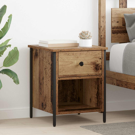 Bedside Cabinet 2 pcs Old Wood 40 x 42 x 50 cm Engineered Wood