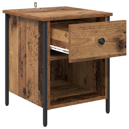Bedside Cabinet 2 pcs Old Wood 40 x 42 x 50 cm Engineered Wood