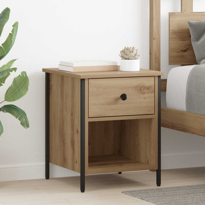 Bedside Cabinet with Drawer 2 pcs Artisan Oak 40 x 42 x 50 cm