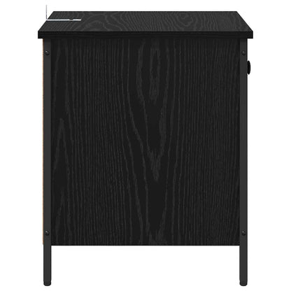 Bedside Cabinet Black Oak 40 x 42 x 50 cm Engineered Wood