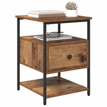 Bedside Cabinet 2 pcs Old Wood 40 x 42 x 56 cm Engineered Wood