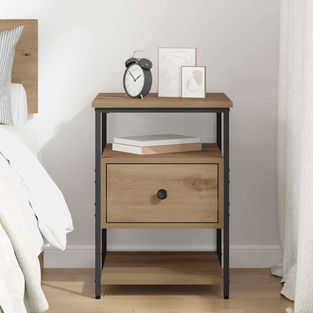 Bedside Cabinet Artisan Oak 40 x 42 x 56 cm Engineered Wood