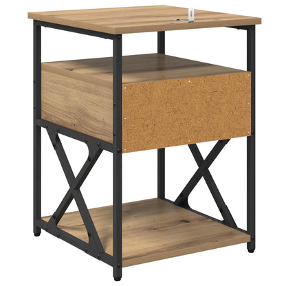 Bedside Cabinet Artisan Oak 40 x 42 x 55 cm Engineered Wood