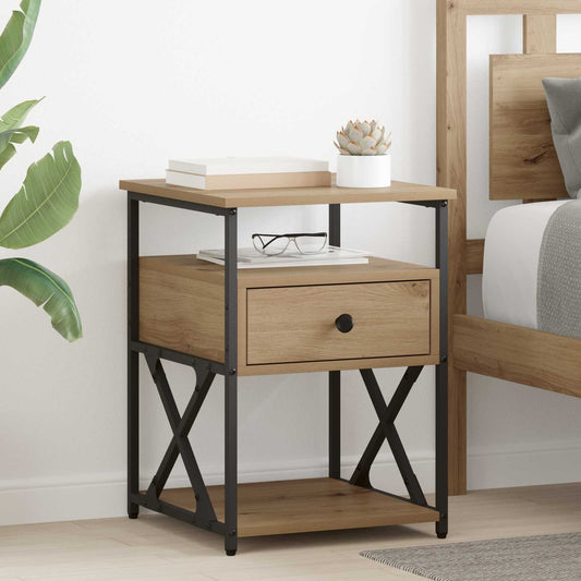 Bedside Cabinet 2 pcs Artisan Oak 40 x 42 x 55 cm