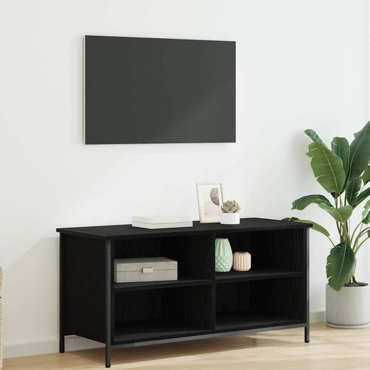 TV Cabinet Black Oak 100 x 40 x 50 cm Engineered Wood