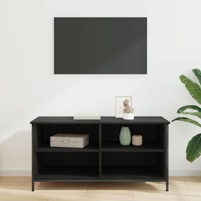 TV Cabinet Black Oak 100 x 40 x 50 cm Engineered Wood