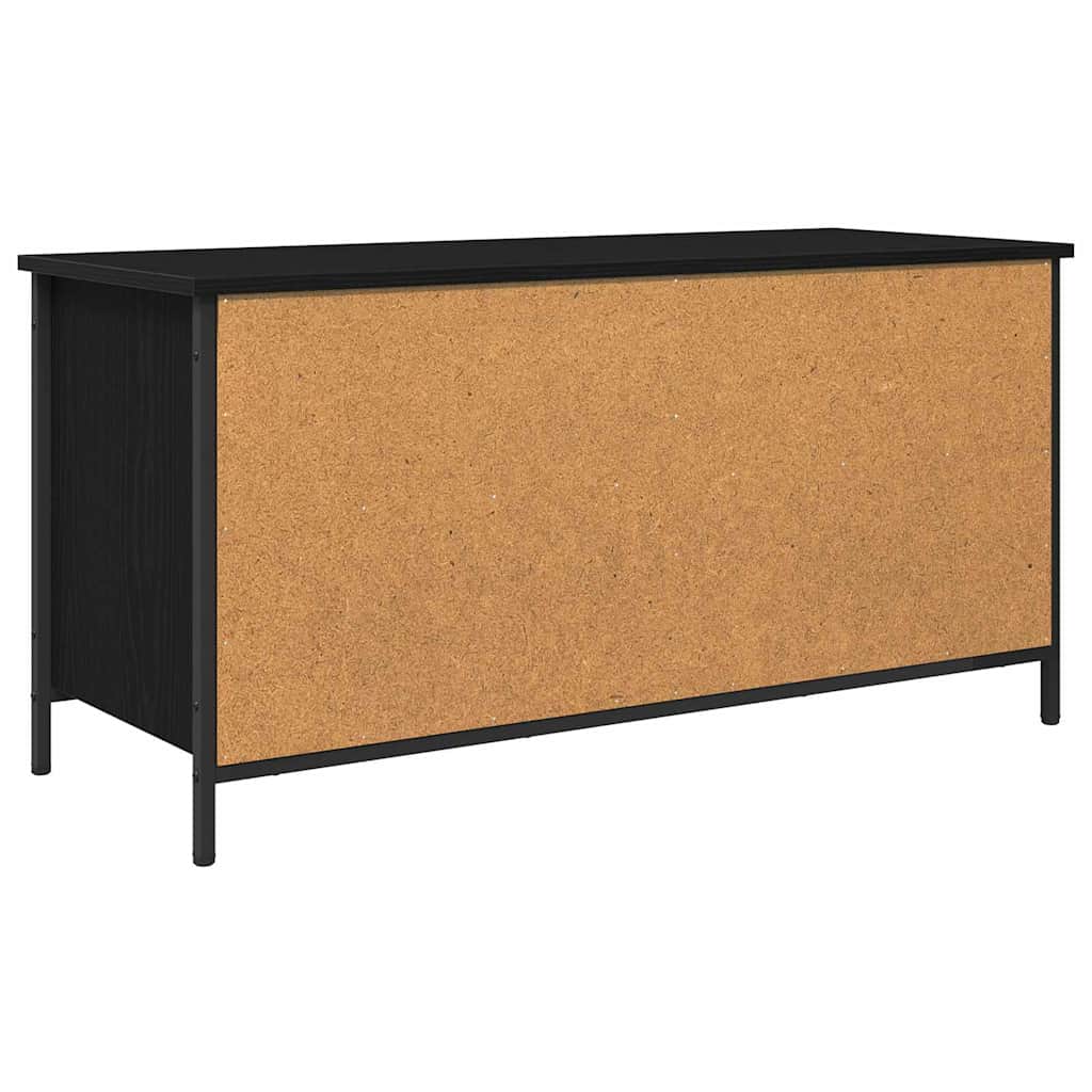 TV Cabinet Black Oak 100 x 40 x 50 cm Engineered Wood