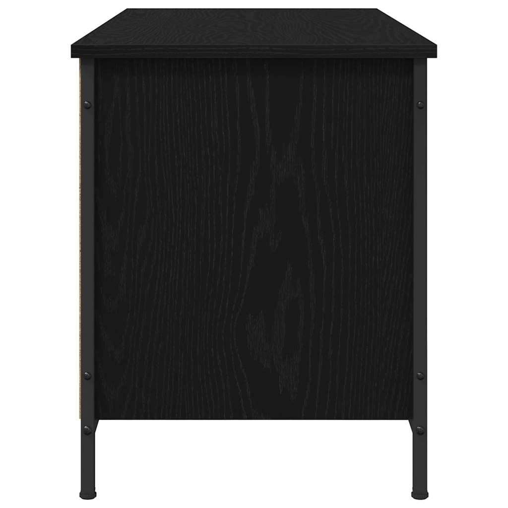TV Cabinet Black Oak 100 x 40 x 50 cm Engineered Wood
