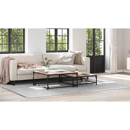Coffee Table 2 pcs Old Wood Engineered Wood