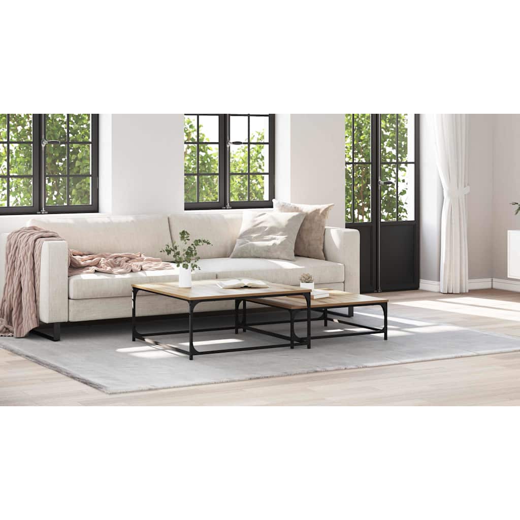 Coffee Table 2 pcs Artisan Oak Engineered Wood