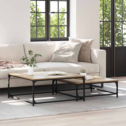 Coffee Table 2 pcs Artisan Oak Engineered Wood