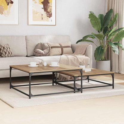 Coffee Table 2 pcs Artisan Oak Engineered Wood