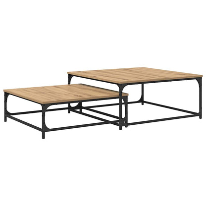 Coffee Table 2 pcs Artisan Oak Engineered Wood