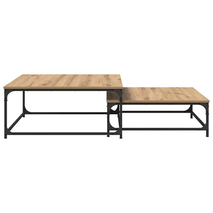 Coffee Table 2 pcs Artisan Oak Engineered Wood
