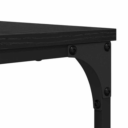 Coffee Table 2 pcs Black Oak 80 x 80 x 35 cm Engineered Wood