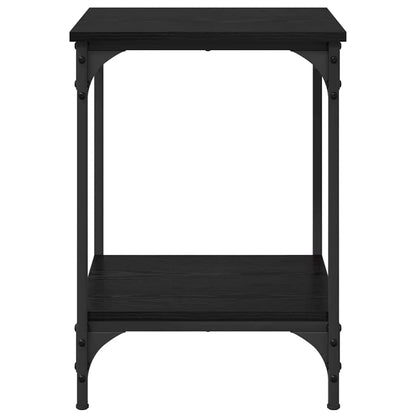 Coffee Table Black Oak 40 x 40 x 55 cm Engineered Wood