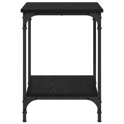 Coffee Table Black Oak 40 x 40 x 55 cm Engineered Wood