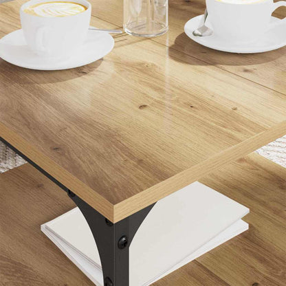 Coffee Table Artisan Oak 55 x 55 x 40 cm Engineered Wood