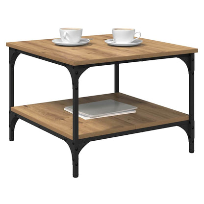 Coffee Table Artisan Oak 55 x 55 x 40 cm Engineered Wood