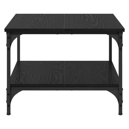 Coffee Table Black Oak 55 x 55 x 40 cm Engineered Wood