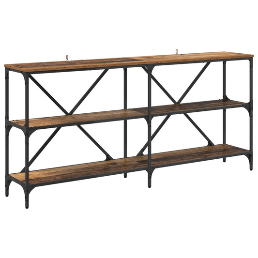 Console Table Old Wood 160 x 30 x 75 cm Engineered Wood