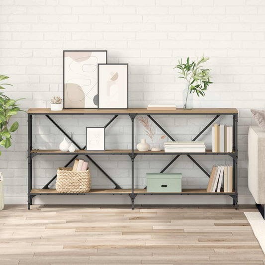 Console Table Artisan Oak 160 x 30 x 75 cm Engineered Wood
