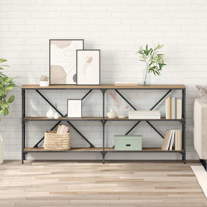 Console Table Artisan Oak 160 x 30 x 75 cm Engineered Wood