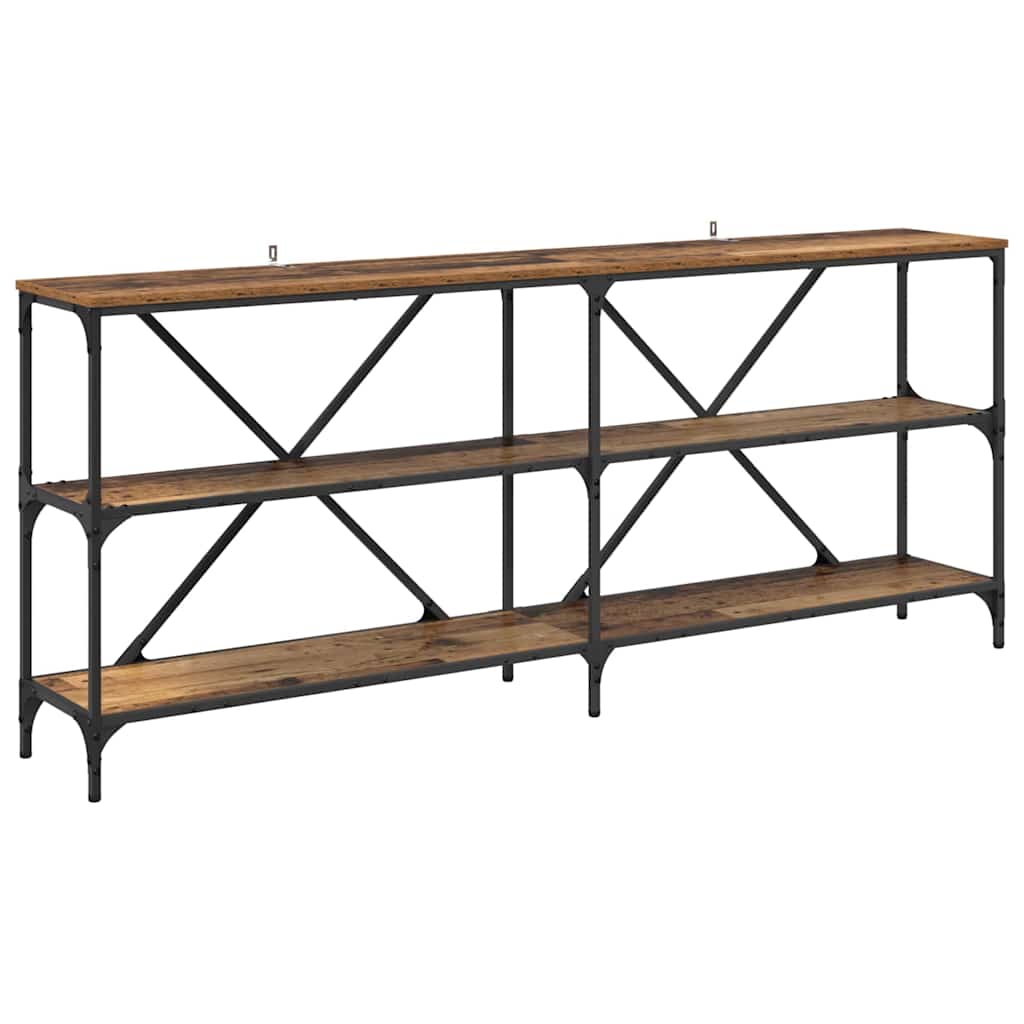 Console Table Old Wood 180 x 30 x 75 cm Engineered Wood
