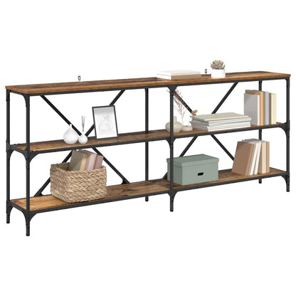 Console Table Old Wood 180 x 30 x 75 cm Engineered Wood