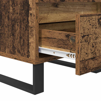 Bedside Cabinet 2 pcs Old Wood 40 x 35 x 50 cm Engineered Wood