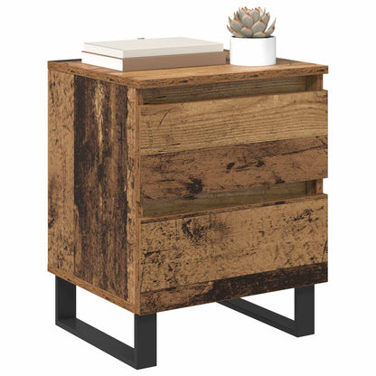 Bedside Cabinet 2 pcs Old Wood 40 x 35 x 50 cm Engineered Wood