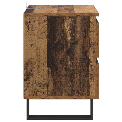Bedside Cabinet 2 pcs Old Wood 40 x 35 x 50 cm Engineered Wood