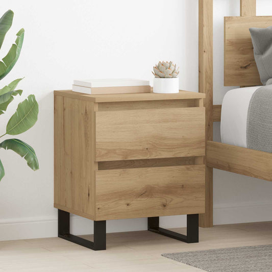 Bedside Cabinet 2 pcs Artisan Oak 40 x 35 x 50 cm