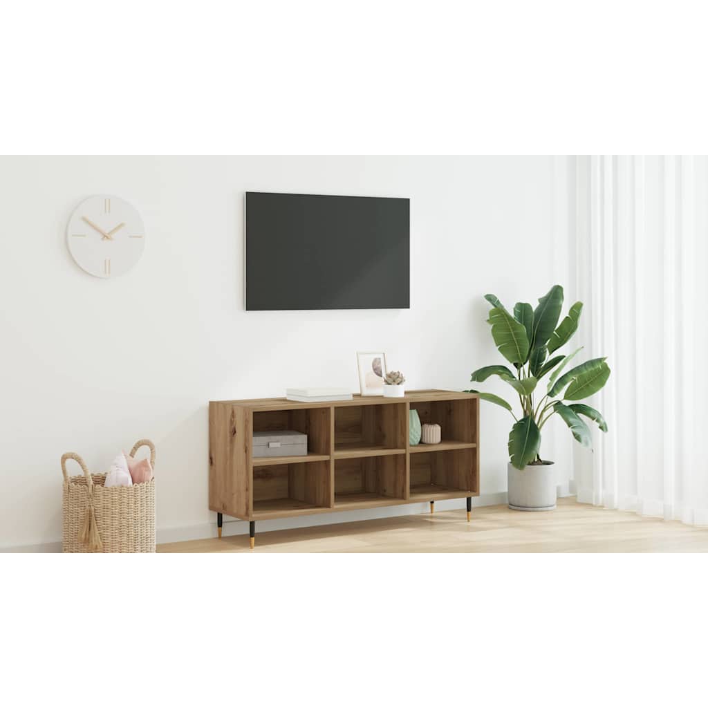 TV Cabinet Artisan Oak 103.5 x 30 x 50 cm Engineered Wood