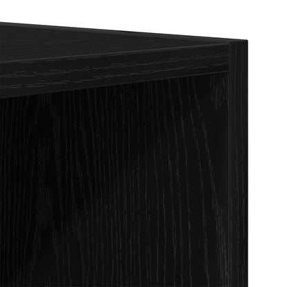 TV Cabinet 103.5 x 30 x 50 cm Black Oak Engineered Wood