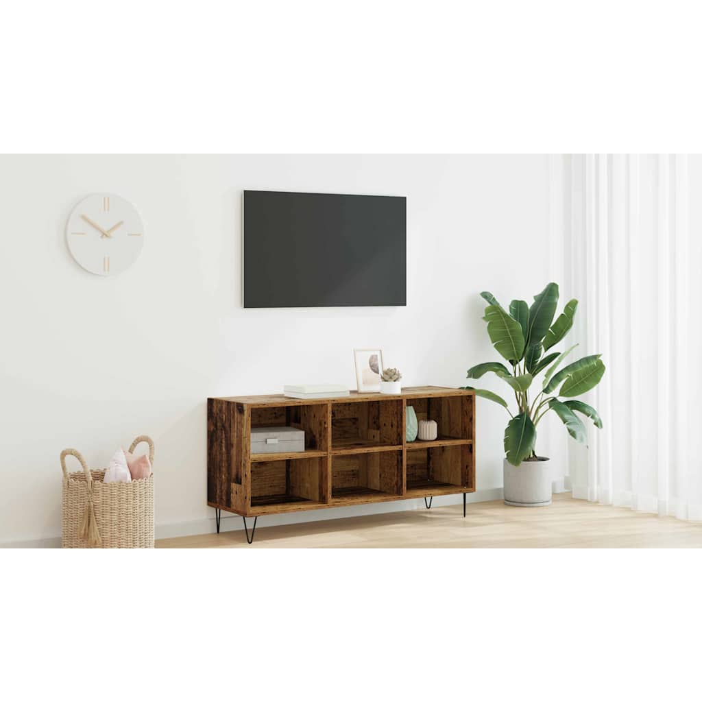TV Cabinet Old Wood 103.5 x 30 x 50 cm Engineered Wood
