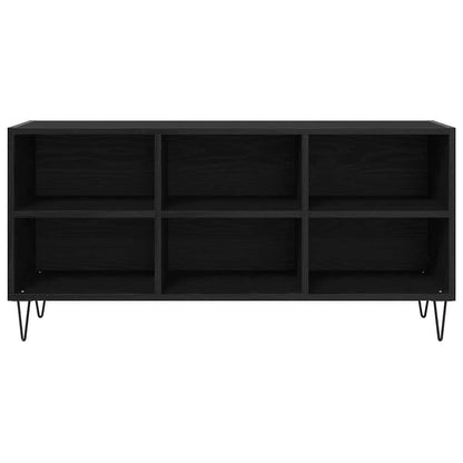 TV Cabinet 103.5 x 30 x 50 cm Black Oak Engineered Wood