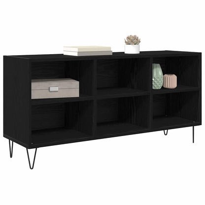 TV Cabinet 103.5 x 30 x 50 cm Black Oak Engineered Wood