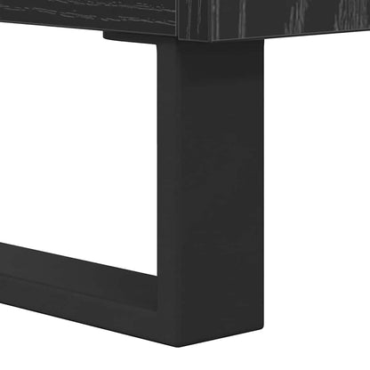 TV Cabinet 103.5 x 30 x 50 cm Black Oak Engineered Wood